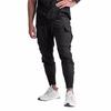 [LVFU] Men's Jogger Pants, Training Pants, Gym Sportswear, Slim Fit, Breathable, Quick-Drying Sweatpants, Casual, Zippered, Stylish, Tapered Pants, Wo