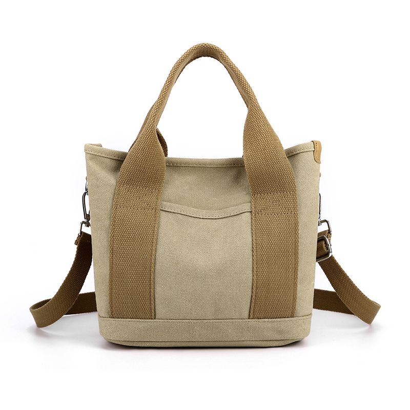 New Japanese Korean Style Canvas Multi Pocket Crossbody Shoulder Bag For Women Casual Small Daily Travel Mom Top Handle Bag