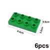 Big Size Duploes Building Blocks City Colorful Bulk Large Particle 2x2 2x4 Parts Assembled Thin Bricks Compatible Large Toy Gift