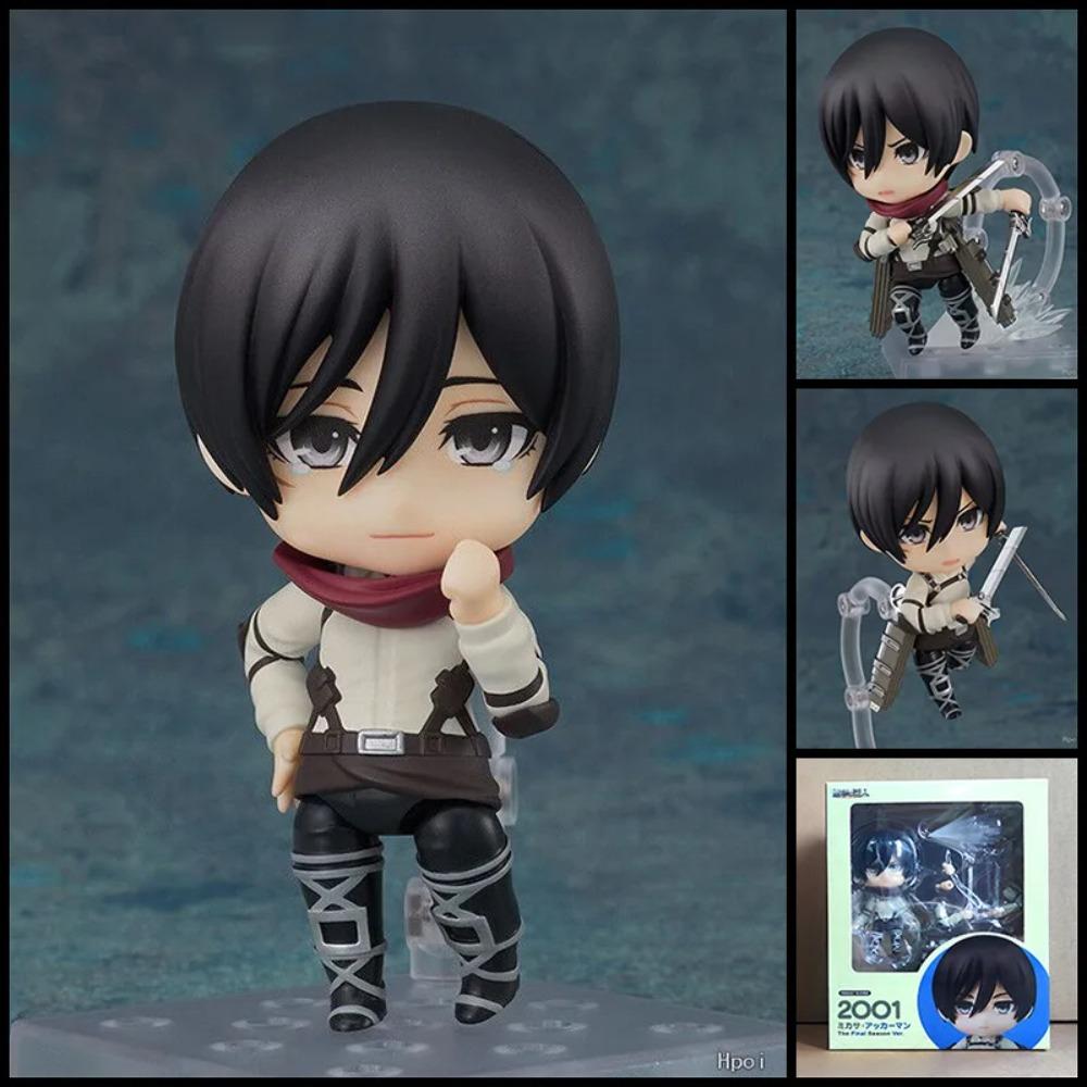 Attack on Titan Animation Seriefigurer Leksak Eren Mikasa Levi Hange Reiner Anime Action Rörliga Modellfigurer Samling NTR