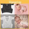 Baby Kurzarm Strampler mit Spitzendetails und Nylongewebe für Unisex Neugeborenenfotografie und Geschenk
