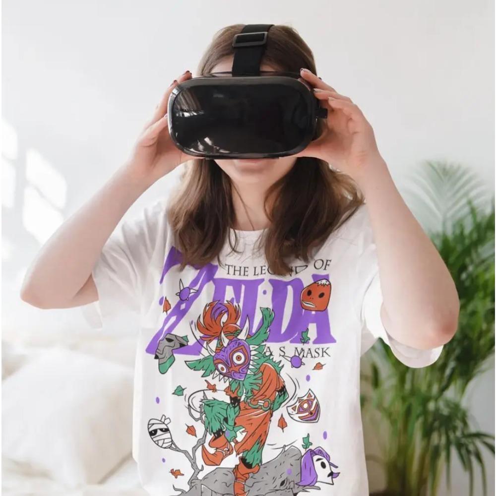 Link T-shirt Majoras Mask Skull Kid Graphic Print Anime Shirt All