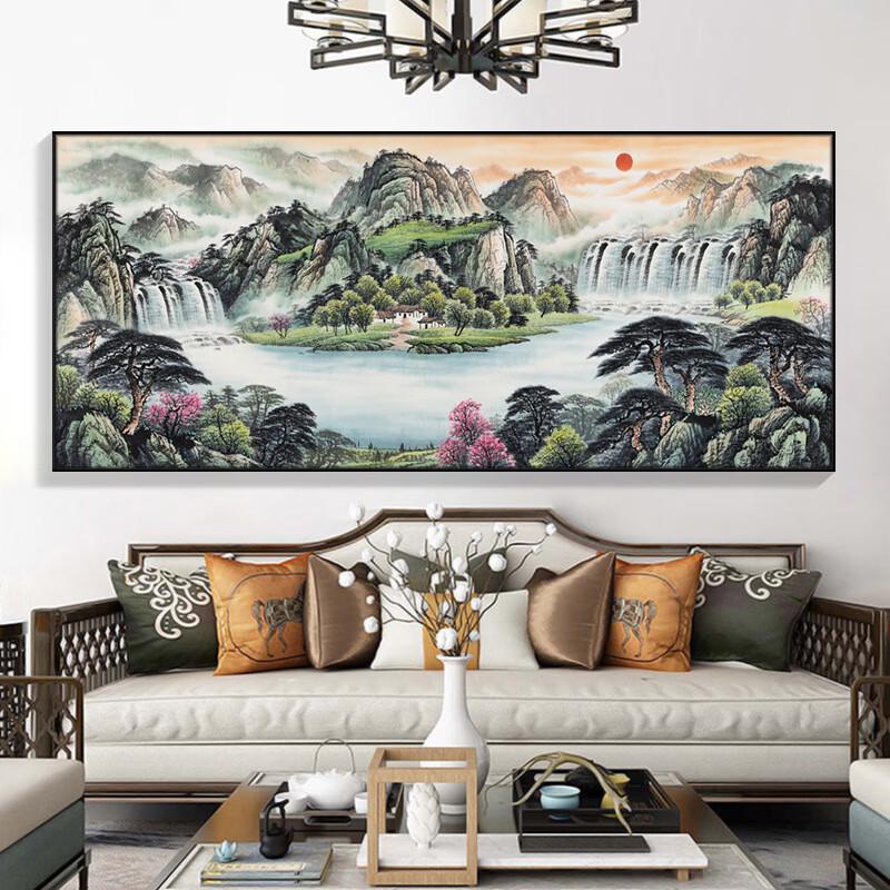 Ruijie Chinese Landscape Crystal Porcelain Wall Art