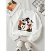 Halloween Sweatshirt met Lange Mouwen voor Meisjes, Casual Top met Ronde Hals en Leuke Print, Herfstkleding voor Kinderen, Geschikt voor Trick-or-Treat Feesten en Halloween