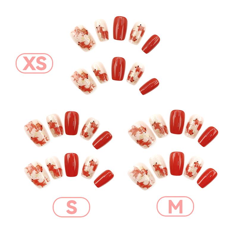 30Pcs Full Coverage Nail Fake Nail Patches Nail Manicure Patch French Nail Art Sticker Diy Nail Art Ornament