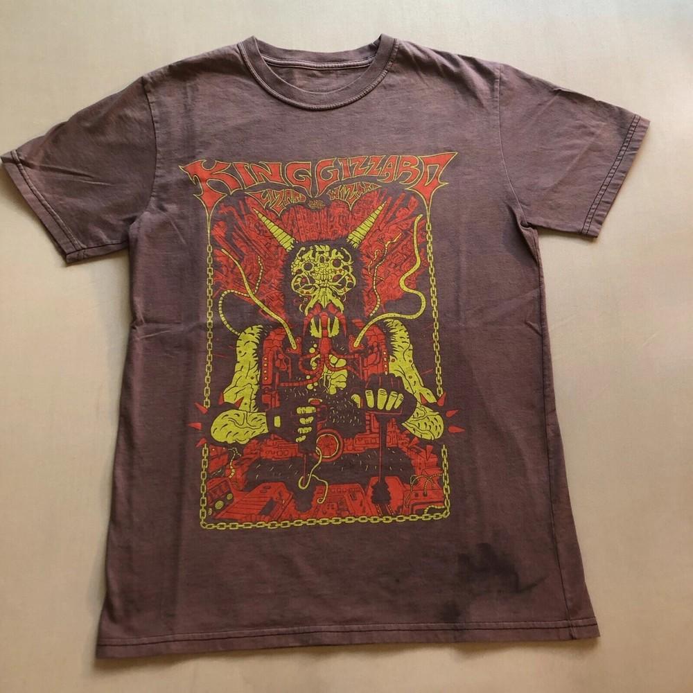 Классическая унисекс футболка King Gizzard And The Lizard Wizard для мужчин S-5XL 11D65 L