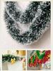 10m Dark Green Tinsel Ribbon & Feather Boa Christmas Tree Ornaments Set