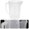 Cabilock Measuring Pitcher, 3000ml Plastic Measuring Cup, Large Measuring Pitcher, Beaker, Measuring Mug, Liquid Cup with Graduated Marks, Mixing Pitc