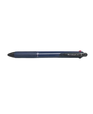 Acroball Ballpoint Pen with Mechanical Pencil Black 3+1 Multi-Function Pen, 3-Color (Black, Red, Blue), 0.5mm, (Navy),