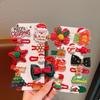 .1Set Christmas Hair Clip Set Cute Santa Claus Christmas Tree Snowflake Hairpin Children Hair Accessories New Year Gifts
