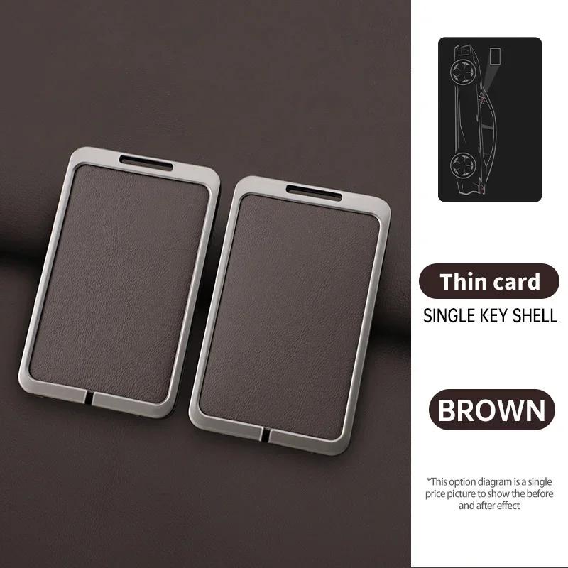 

Car Nfc Card Holder Key Logo Case Cover Keyless Shell Fob Protector Keychain For Changan Avatr 11 - Interior Accessories