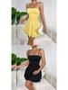 Women's European & American Style Sexy Spaghetti Strap Backless Dress