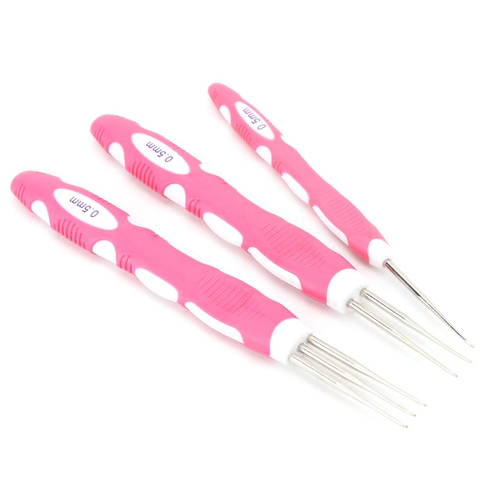 Dreadlocks Crochet Hook 0.5mm Fast Braiding Wear Resistant Long Lifespan Dreadlocks Interlocking Tool Set