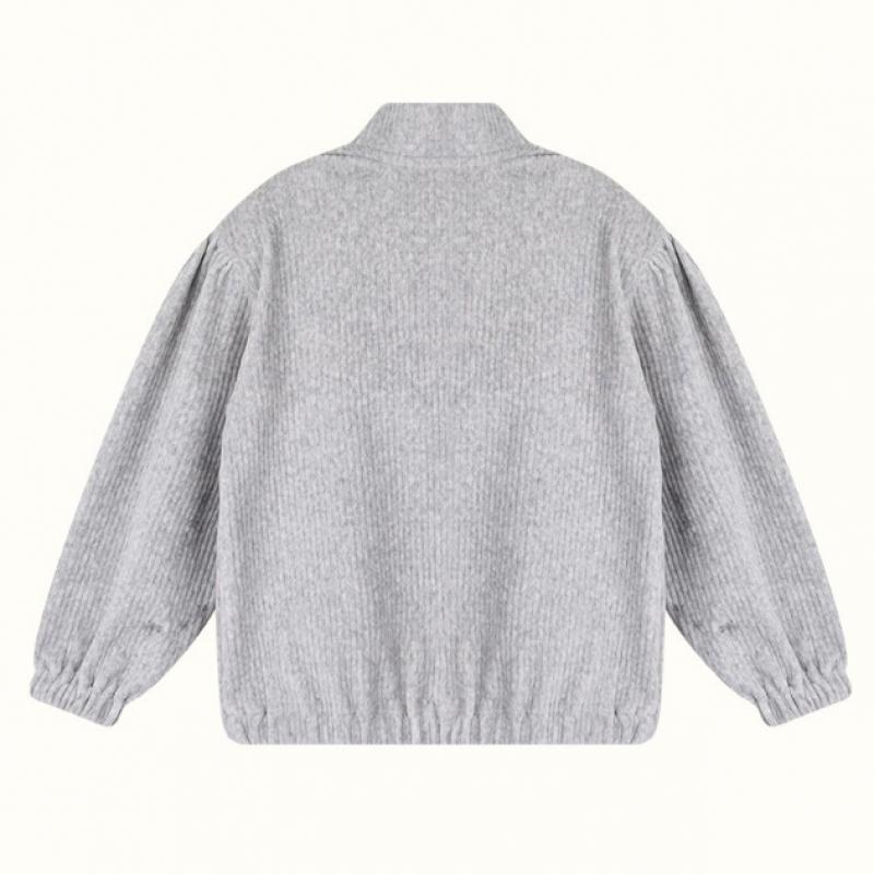  Olivan  Velour Zip Up Top And Bottom  Melange 