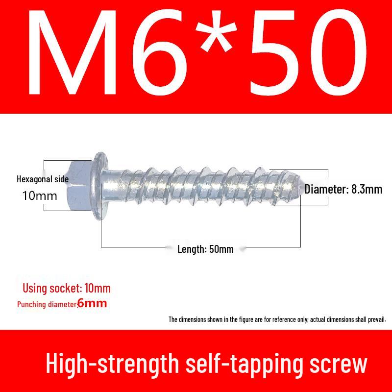 High-Strength Self-Drilling Concrete Anchor Bolt with Self-Anchoring Point and Special Cutting Head