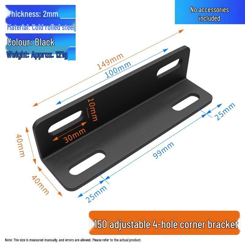 Thickened Large Triangle Soft Bed Corner Bracket - Right Angle Fixed Iron Frame Support