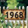 Vintage Metal Tin Sign D Flat Distressed Rustic Wall Art Retro Decor for Home Bar Garage Birthday Anniversary Gift