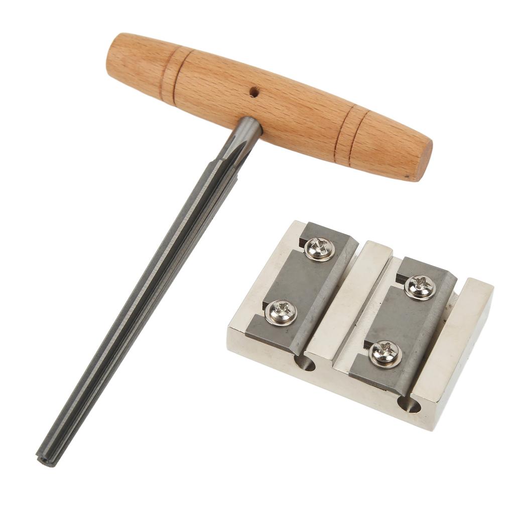Violin Tool Set Metal Blade Wooden Handle Incisive 4 Hole Violin Peg Hole Reamer for Maintenance
