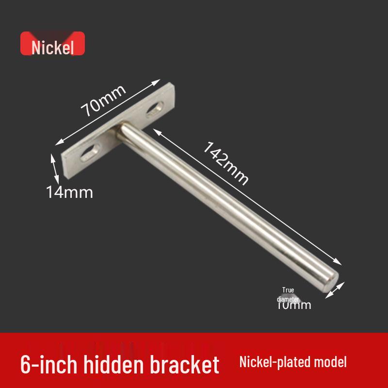 T-Shaped Hidden Shelf Brackets for Concealed Wood Board Support