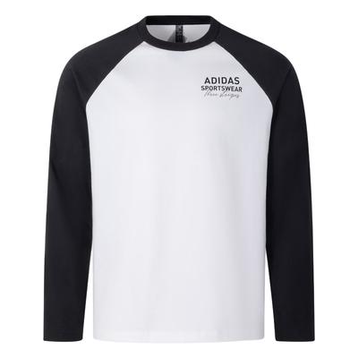 SS25 Loose Fit Crew Neck Long Sleeve T-Shirt Unisex Tops White Black JZ0114