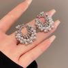 French elegance, high-end pearl super fairy stud earrings, personalized design, niche temperament, versatile and sweet earrings.