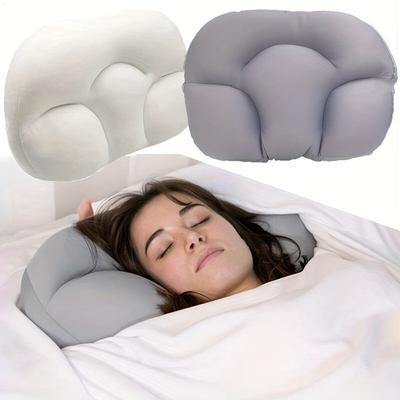 Cuscino Ergonomico in Morbida Fibra di Poliestere, Traspirante per un Sonno Migliore, Sleeper a Forma di Uovo per Tutte le Posizioni del Sonno