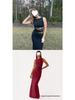 European Spring Style Lace Patchwork Backless Dress