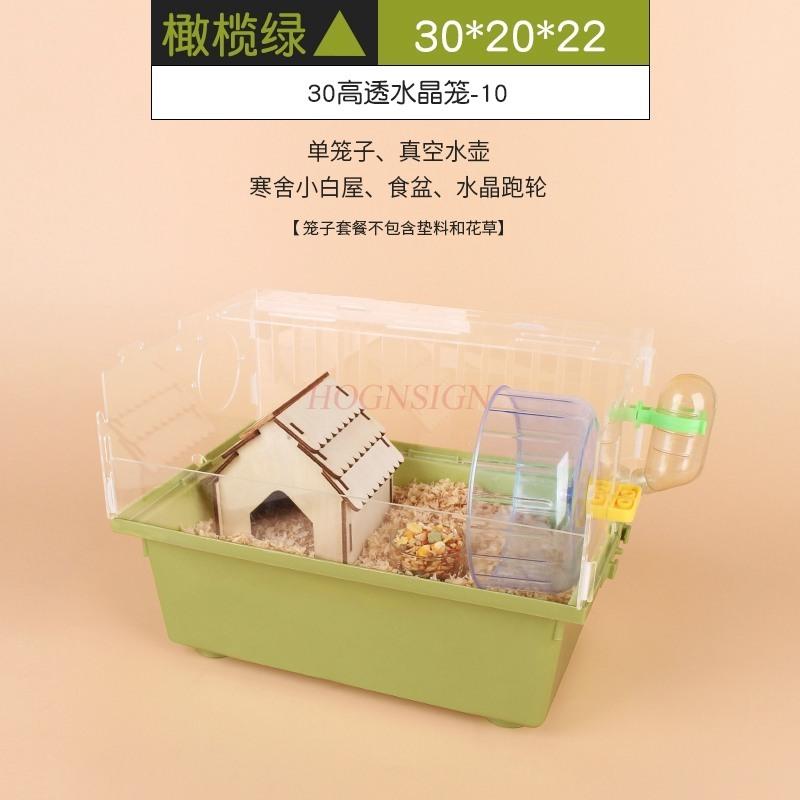 Komplettes Set Acryl Golddraht Bär Zubehör für Kleintierkäfig Spezielles Nest