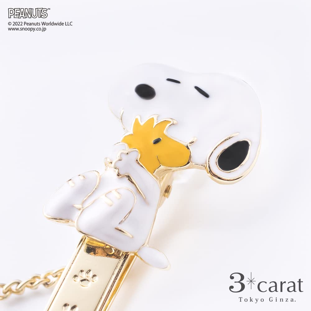PEANUTS Bag Key Snoopy and Woodstock Bag Popular Snoopy Goods [Three Carat] Clip, Keychain, Charm,