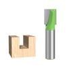 Langlebigkeit Stahlspitzen-Bodenreinigungsfräser für effiziente Holzbearbeitungsaufgaben mit 1/2-Zoll-Schaft und grünen Oberflächen