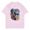 2026 Katze Mond Stern Design Mode T-Shirts Sommer Mode Unisex Damen Katzen T-Shirt Lässiges Kurzarm Oberteil T-Shirt Streetwear