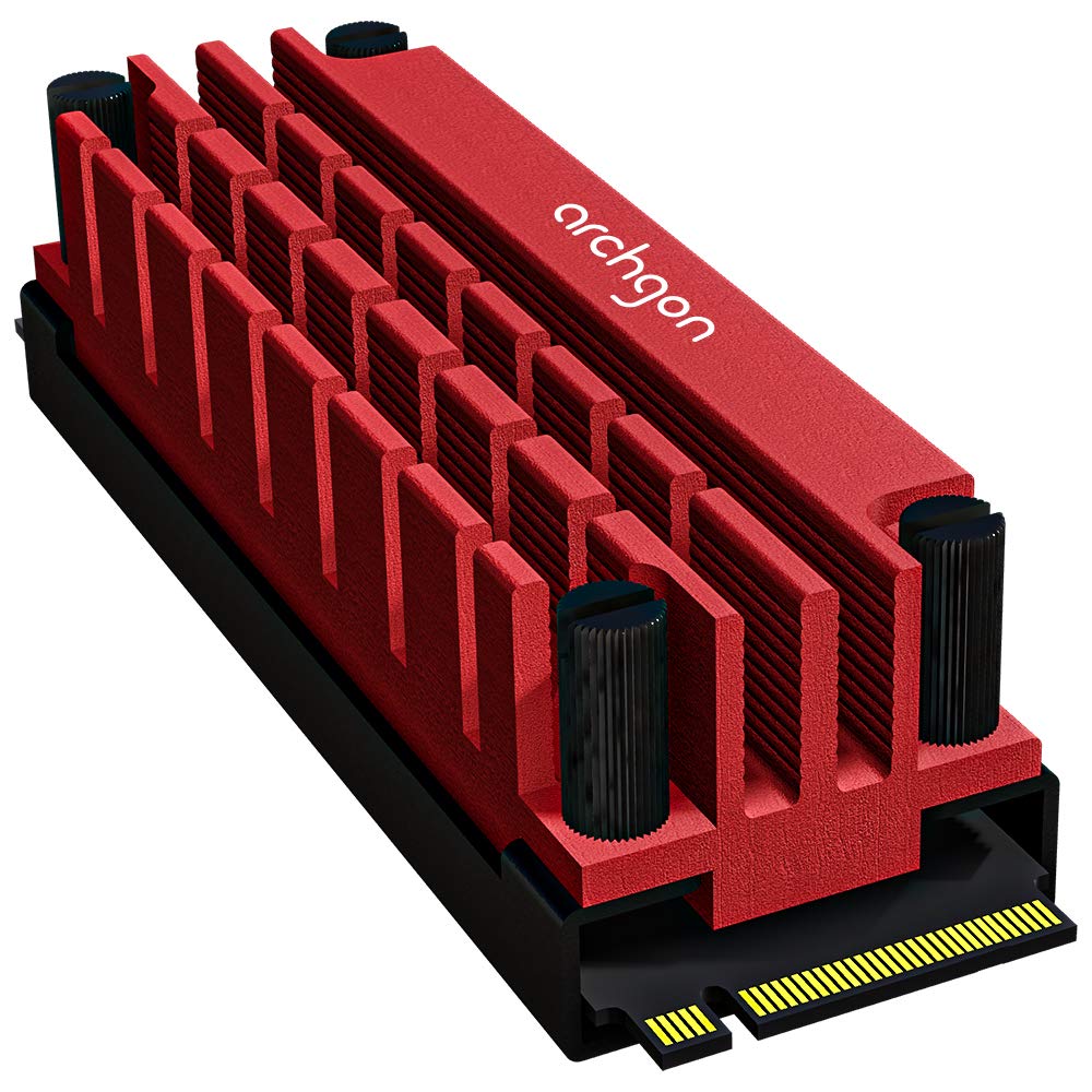 

archgon SSD 1920GB 2280 NVMe PCIe Gen3x4 3D NAND SSD Dedicated heat dissipation heatsink Cooling heatsink with thermal pad M.2 Built-in