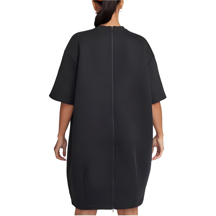 New Nike Short Sleeved Dress Women's Black FB8337-010