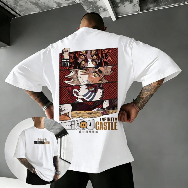 Kimetsu No Yaiba Anime T Shirt Men Women 2026 Summer Cotton Short Sleeve Tops Demon Slayer Printed Graphic Tee Casual Streetwear