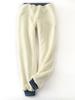 Thick and Warm Sweatpants with Ankle Binding Loose Casual Pants for Women In Winter with Added Fleece
