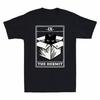 Schwarze Katze IX Der Eremit Lustige Katze in Kiste Vintage Herren T-Shirt Baumwolle Schwarzes T-Shirt Unisex T-Shirt