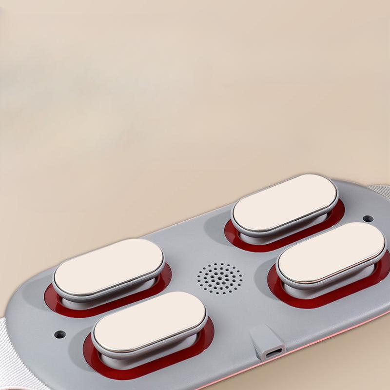 Intelligent Waist Massager Small Household Lumbar Massager Ems Pulse Vibration Hot Compress Massage Warm Palace Belt