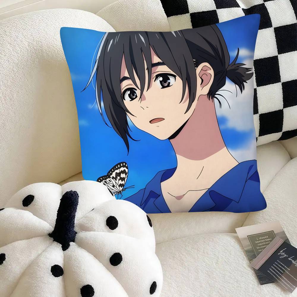 Anime The Stranger By The Beach Pillow Case Fashion Square Pillowcase Bedroom Sofa Room Ins Decoration Leisure