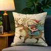 Stampstyle girl illustrations  Pillow Case Natural Linen Pillow Case DoubleSided Decor Sofa Pillowcase Home Decor