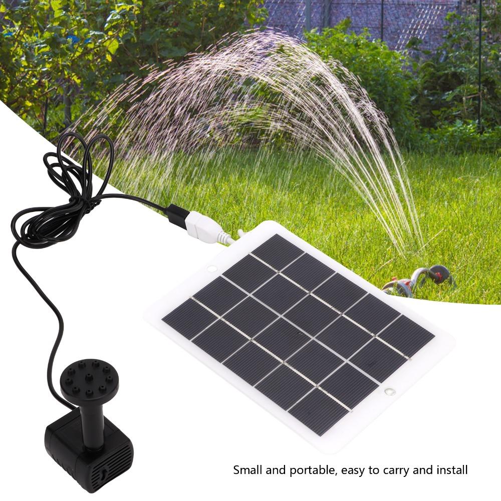Auto Shut Off Solar Water Pump 120L/H Solar Pump Durable Solar Water Fountain Pump  Outdoor Pond