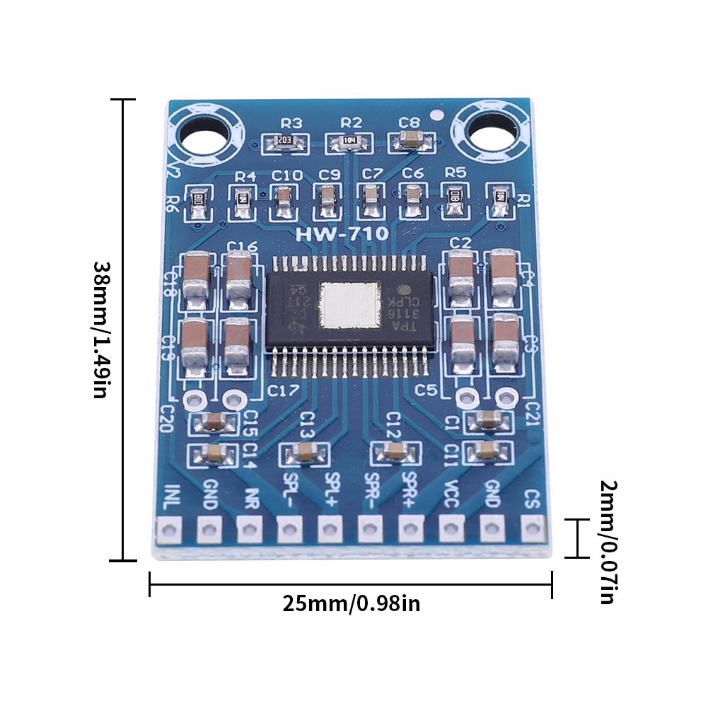 1-5PC DC 12V-24V 2x50W Dual Channel Mini Digital Amplifier D Class 50W+50W TPA3116D2 XH-M562 Amplifier 50W Power Amplifier Board
