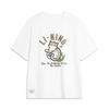 Li Ning Drop Shoulder Sleeve T Shirt Women's Ivory AHSU750-3
