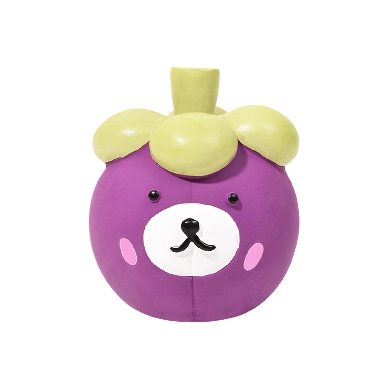 

Cute Squeaky Dog Toys, Latex Fruit Animal Dog Chew Toys With Funny Cartoon Design, Interactive Dog Toys For Puppy Small Medium Dogs, Teething Toys For One Size фіолетовий