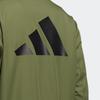 Adidas Logo Printed Pattern Zippers Fleece Lined Thermal Pilot Jackets & Coats Men's Green GP0979