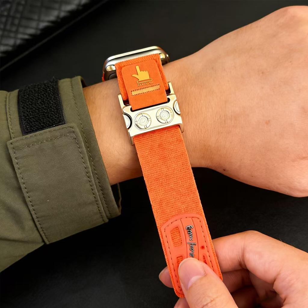 Magnetický sportovní řemínek Pro Apple Watch Ultra Pásek 49mm 46mm 45mm 44mm 42mm 41mm 40mm 38mm Nylonový Correa Náramek pro iWatch Řada 11 10 9 8 7 6 5 SE3