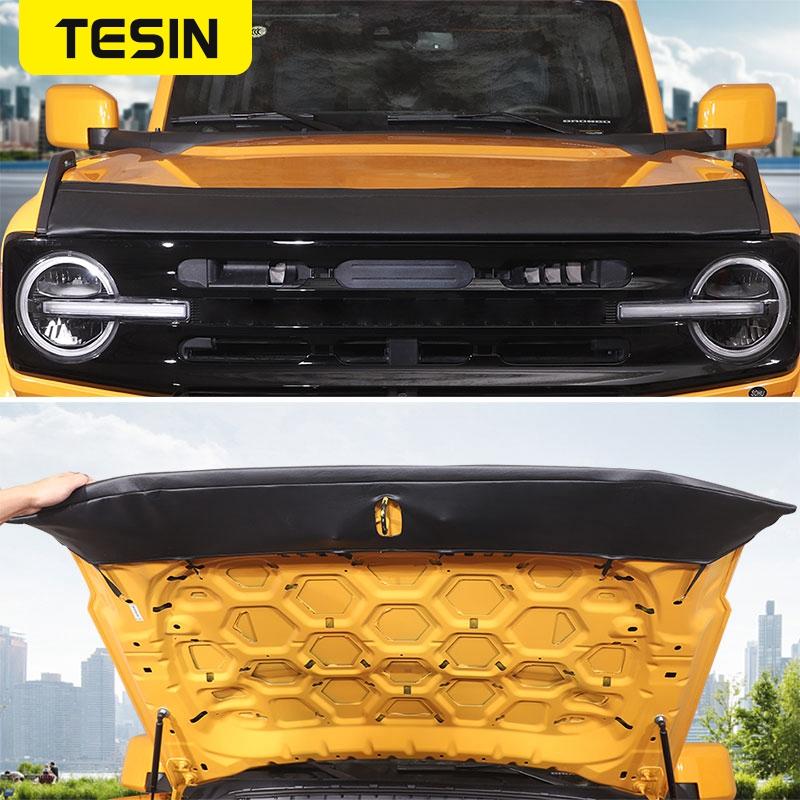 TESIN Front Engine Hood Bra Cover Protector Bonnet Guard Auto Parts for Ford Bronco  2022 Car Exterior