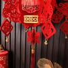 New Non-woven Chinese Lanterns Red 3D Festival Hanging Lanterns Handmade DIY New Year Lantern New Year
