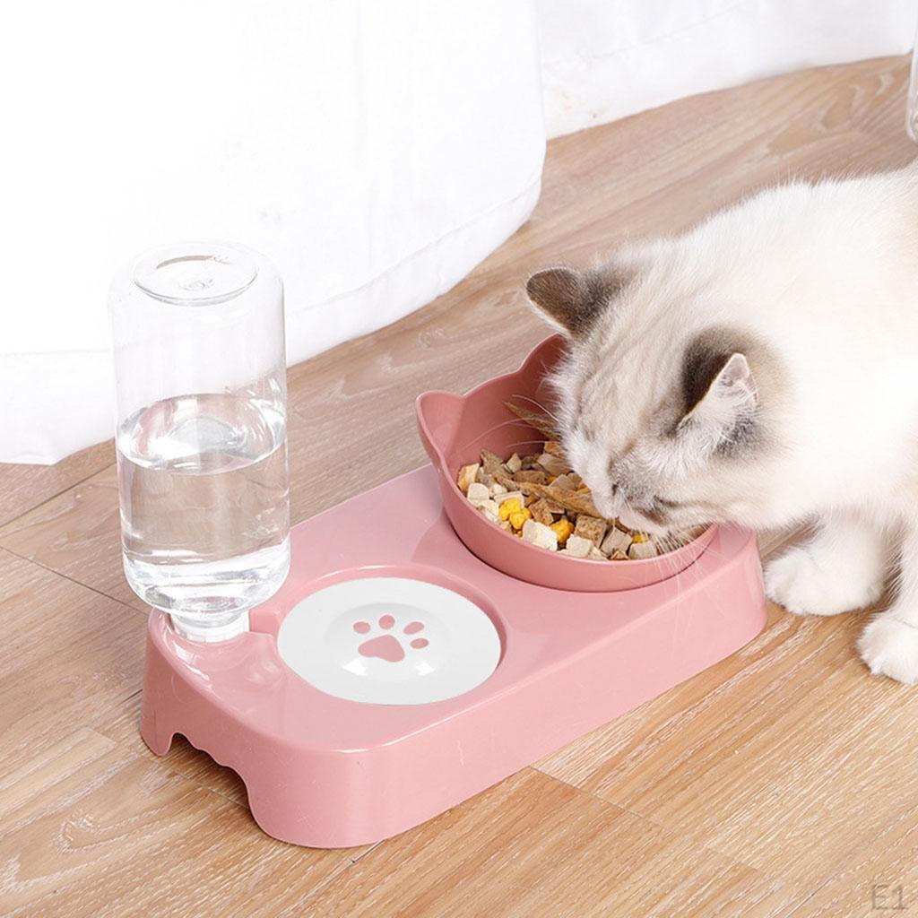 Cat Bowls Automatic Pets Feeder Food Dispenser