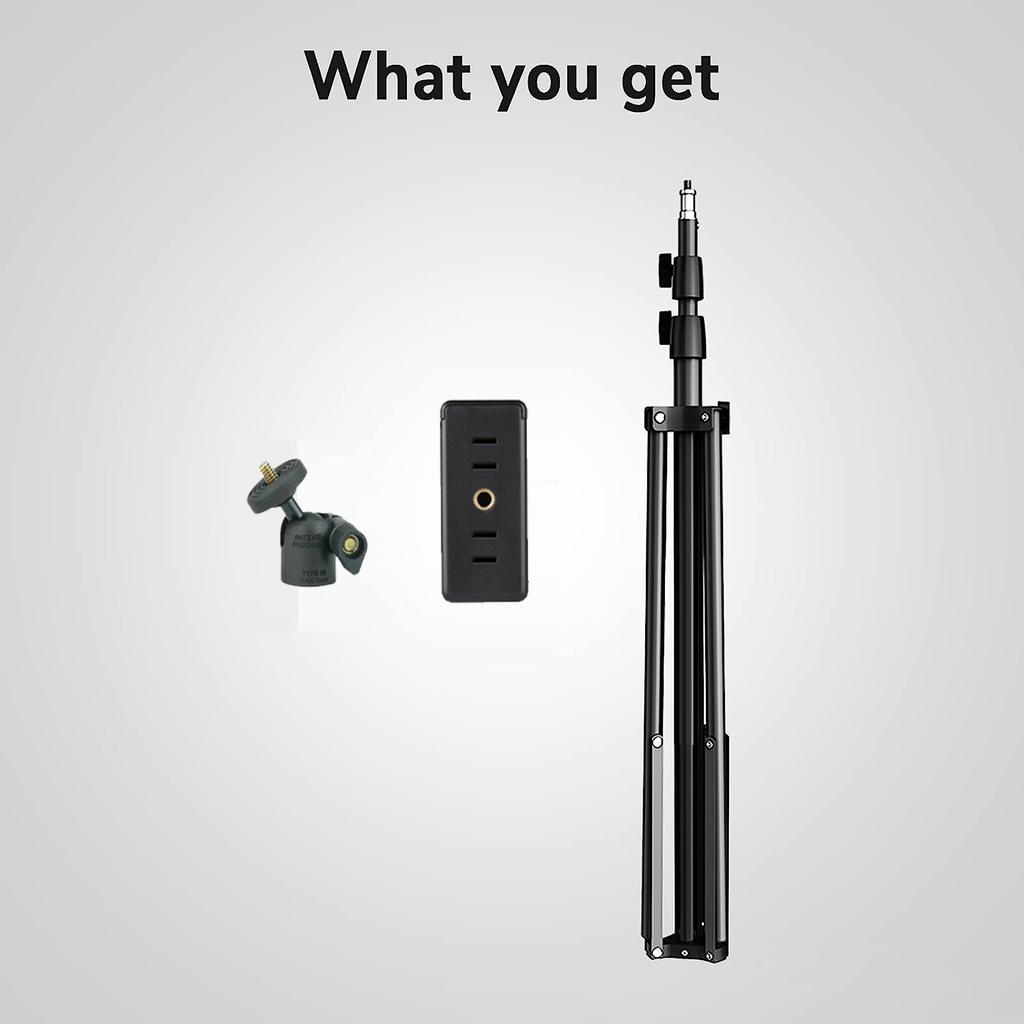 210cm Photography Tripod Light Stands With 1/4 Screw Head Adjustable Light Stand Photo Tripod For Phone Ring Light Photo Studio