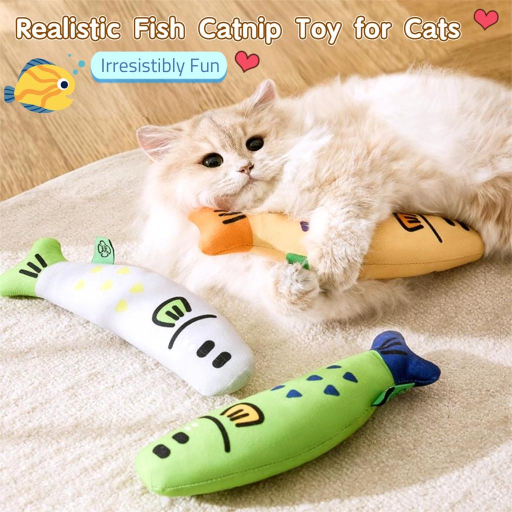 Cat Toys  Plush Catnip-Filled Interactive Cat Toy for Bored Indoor Adult Cat